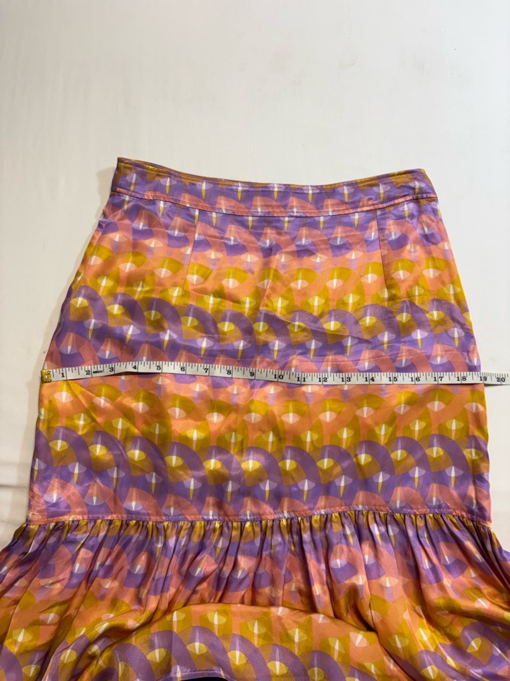 SANDRO
Printed satin-twill midi skirt - Picture 6 of 11